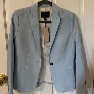 Banana Republic Light Blue Italian Wool Blazer  | Petite 4P | NWT